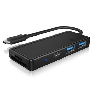 Raidsonic ICY BOX USB hub IB-HUB1423CR-C3 - USB Type-C|USB Type-A|SD|microSD