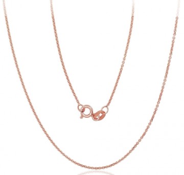 Gold chain Anchor 1 mm #1400055(Au-R), Red Gold 585°, length: 55 cm, 2.04 gr.