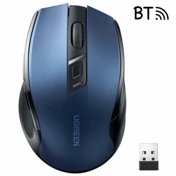 Ugreen MU006 wireless optical mouse USB 2.4GHz | Bluetooth 5.0 4000 DPI - blue