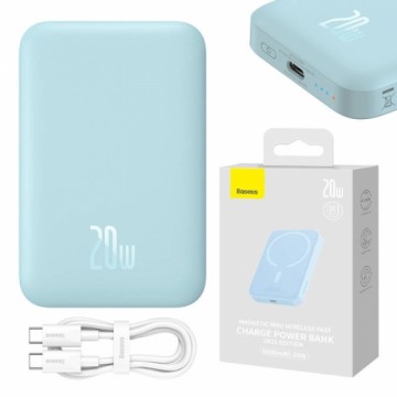 Powerbank Baseus Magnetic Mini 6000mAh, USB-C  20W MagSafe (blue)