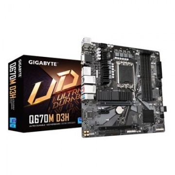 Gigabyte Q670M D3H - motherboard - micro ATX - LGA1700 Socket - Q670