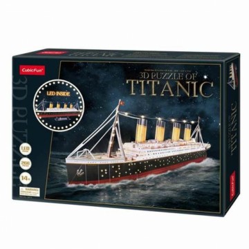 Koka Puzle Bērniem CubicFun Titanic 3D 266 Daudzums