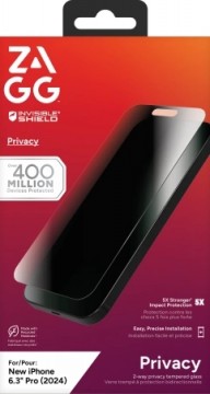 ZAGG InvisibleShield Glass Elite Privacy for iPhone 16 Pro