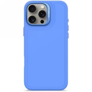 Decoded AntiMicrobial Silicone Stacks Backcover Case with MagSafe for iPhone 16 Pro Max - Blue