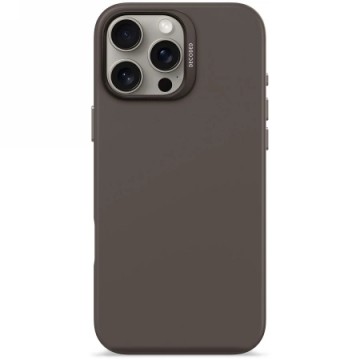 Decoded AntiMicrobial Silicone Backcover with MagSafe for iPhone 16 Pro Max - Dark Brown