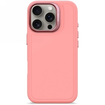 Decoded AntiMicrobial Silicone Stacks Backcover with MagSafe for iPhone 16 Pro - Pink