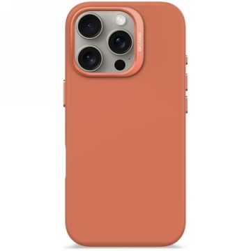 Decoded AntiMicrobial Silicone Backcover with MagSafe for iPhone 16 Pro - Orange