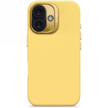 Decoded AntiMicrobial Silicone Backcover with MagSafe for iPhone 16 - Yellow