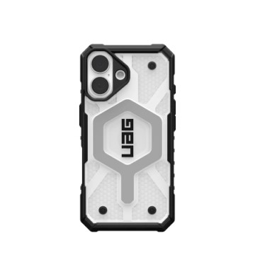 UAG Pathfinder Clear Magsafe iPhone 16 Case - White