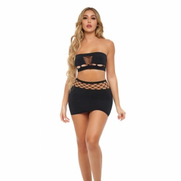 Underwear Set Pink Lipstick Black (One size)