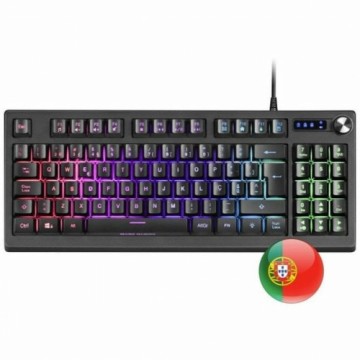 Игровая клавиатура Gaming Mars Gaming MKREVO LED RGB Чёрный