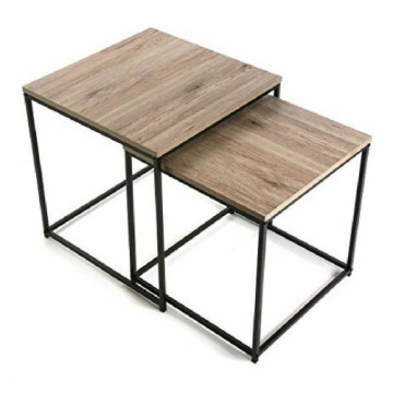 Side table Iron MDF Wood (50 x 50 x 50 cm) (45 x 45 x 45	 cm)