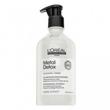 L´Oréal Professionnel Série Expert Metal Detox Professional Shampoo Anti-metal Cleasing Cream cleansing shampoo for shine and protection of colored hair 500 ml