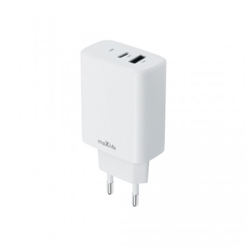 Maxlife MXTC-10-30AC PD QC charger 1x USB-C 1x USB 30W white