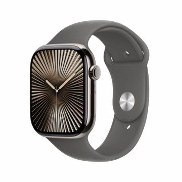 Apple Watch S10 Natur Titanium Sport Band Steingrau S/M GPS + Cellular 46mm MWY93QF/A 2024