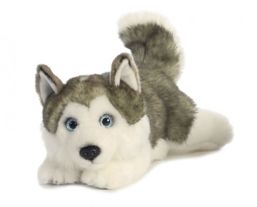 AURORA Miyoni Mīkstā rotaļlieta Husky (grey), 27 cm