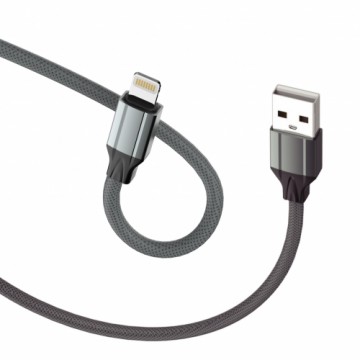 D-Fruit кабель USB-A - Lightning 2 м, серый (DF121)