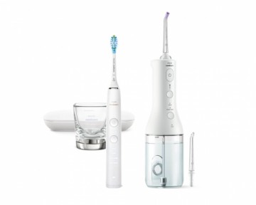 Philips Sonicare Cordless Power Flosser DiamondClean 9000 mutes dobuma irrigators, balts - HX3886/41