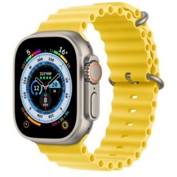 Apple   Watch Ultra GPS + Cellular, 49mm Titanium Case with Yellow Ocean Band