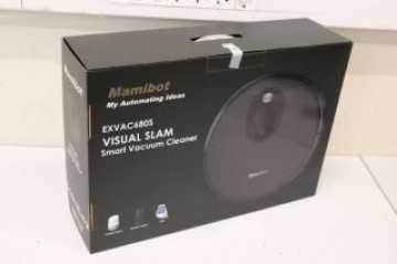 Mamibot   SALE OUT.  EXVAC680S Vacuum cleaner robot, Dry&Wet, Operating time 120 min, Charging time 4 h, Dusti bin  0.6 L, Li-ion battery, Blac |  Battery warranty 6 month(s) | NOT ORIGINAL PACKAGING, SCRATCHED, MISSING WATER CONTAINER, MANUAL, BLADE, EXT