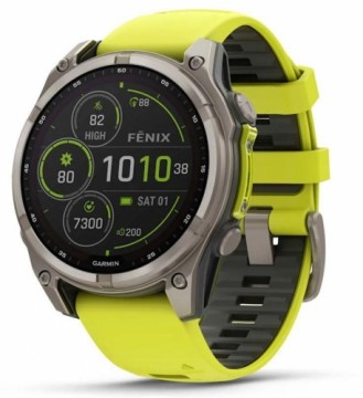 SMARTWATCH FENIX 8 SAPP. SOLAR/YELLOW 010-02907-21 GARMIN