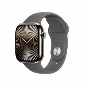 Apple Watch S10 Natur Titanium Sport Band Steingrau - M/L GPS + Cellular 42mm MWXE3QF/A 2024