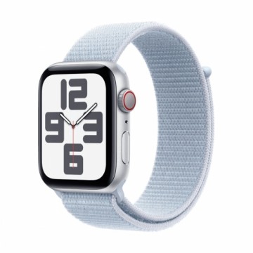 Apple Watch SE Silber Aluminium Sport Loop Blaue Wolke GPS + Cellular 44mm MXGR3QF/A