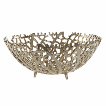 Centerpiece Home ESPRIT Golden Aluminium Modern Coral 34 X 34 X 12 cm