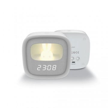 TFO Alarm clock with LED Bunny night light PURE FNL-06 AURORA white square Forever Light