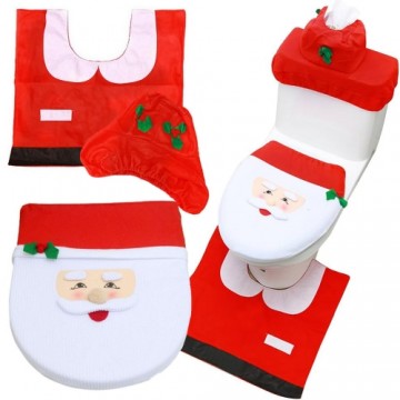 Christmas toilet set