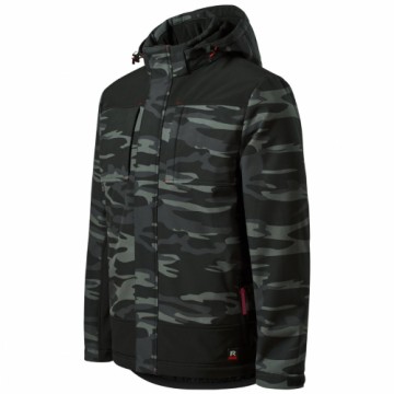 Rimeck Jaka Softshell Vertex Camo pelēka komuflāža 3XL