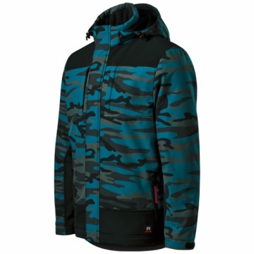 Rimeck Jaka Softshell Vertex Camo petrol komuflāža 3XL