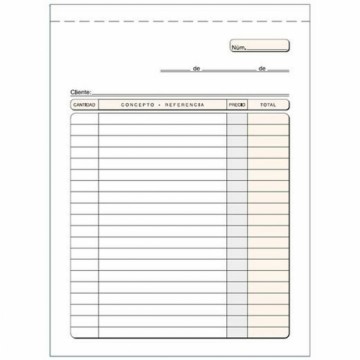 Invoice Check-book 15 x 21 cm (10 Units)