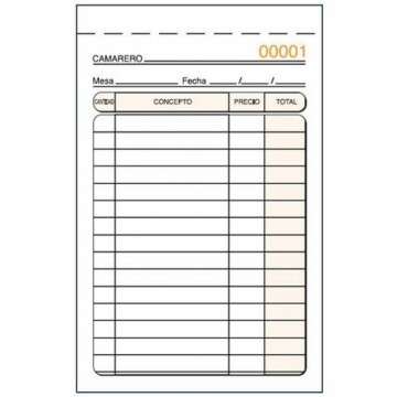 Invoice Check-book 9 x 14 cm (10 Units)