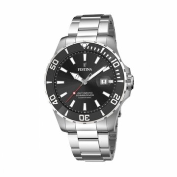 Vīriešu Pulkstenis Festina F20531/4 Melns Sudrabains