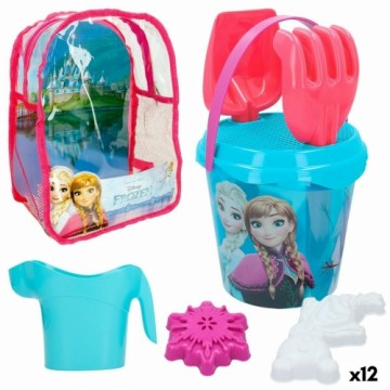 Beach toys set Frozen 18 x 16 x 18 cm (12 Units)