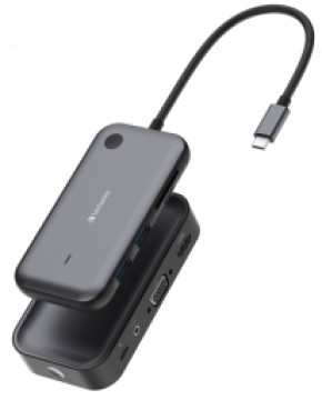 USB-C centrmezgls un bezvadu displeja adapteris Verbatim 32146V