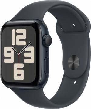 Apple Watch SE 2 GPS 44mm Sport Band M/L, midnight (MXEK3ET/A)