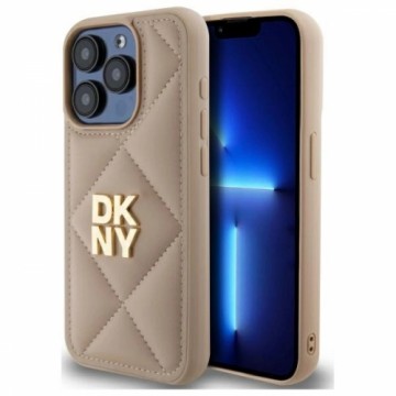 DKNY DKHCP15XPQDSLE iPhone 15 Pro Max     6.7" beżowy|beige Quilted Stack Logo