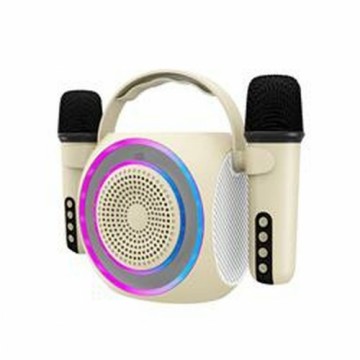 Skaļrunis ar Karaoke Mikrofonu Celly PARTYMIC2WH Balts 6 W 5 W 4 W