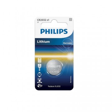 Battery PHILIPS CR2032 Lithium 1pc Blister