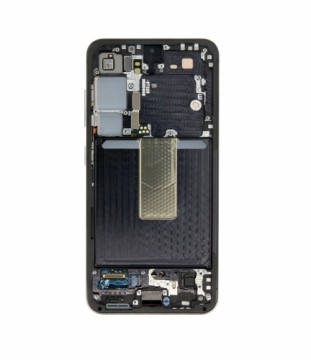 LCD display + Touch Unit + Front Cover Samsung S911 Galaxy S23 Black (Service Pack)