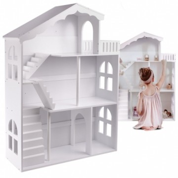 LULILO Wooden Three-storey Dollhouse 116cm