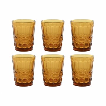 Set of glasses Home ESPRIT Crystal With relief 240 ml