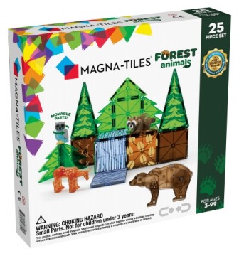 MAGNA-TILES Магнитный конструктор Лесные животные, 25 деталей