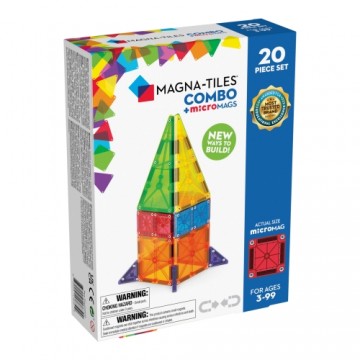 MAGNA-TILES Набор Микромагс Комбо, 20 деталей