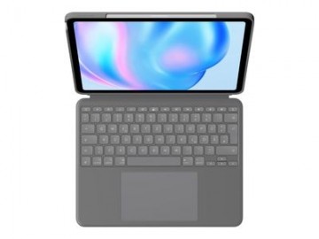 Logitech Combo Touch - keyboard and folio case - with trackpad - QWERTZ - German - oxford gray Input Device