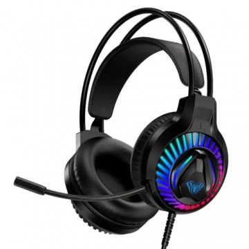 Aula S605 Noise-Off Gaming Headset 50mm drivers 2m Cable 2x 3.5mm audio/mic + USB RGB Led Black