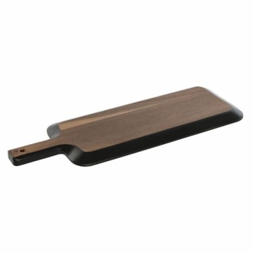 Cutting board Home ESPRIT Black Natural Acacia Board 51 x 17 x 1,8 cm