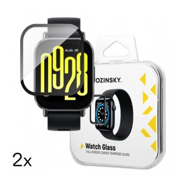 Wozinsky Full Glue Tempered Glass for Xiaomi Redmi Watch 4 (2 pcs.)